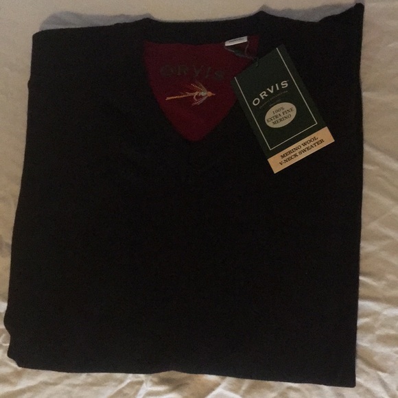 Orvis Other - Black v-neck men’s L black sweater
